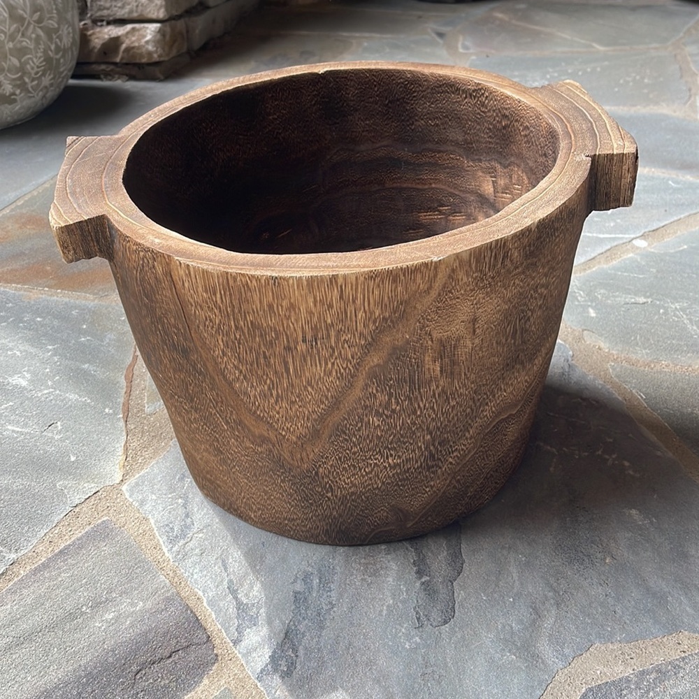 Anthropologie-Paulownia Wood Bin - Picture 10 of 10